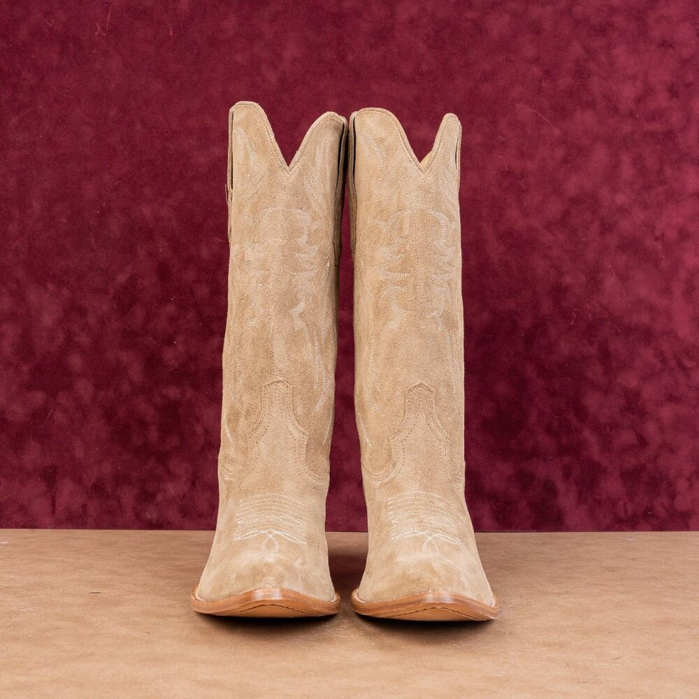 Idyllwind Women Charmed Beige Suede Western Cowboy Knee Boots sz 11 - Picture 3 of 10